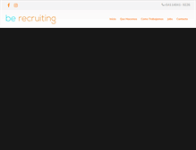 Tablet Screenshot of berecruiting.com